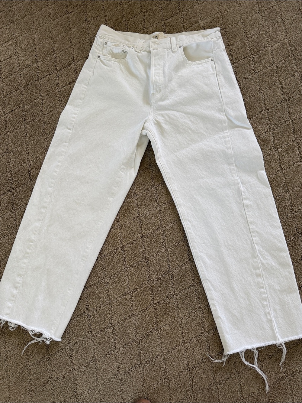 Madewell Pieced Barrel-Leg